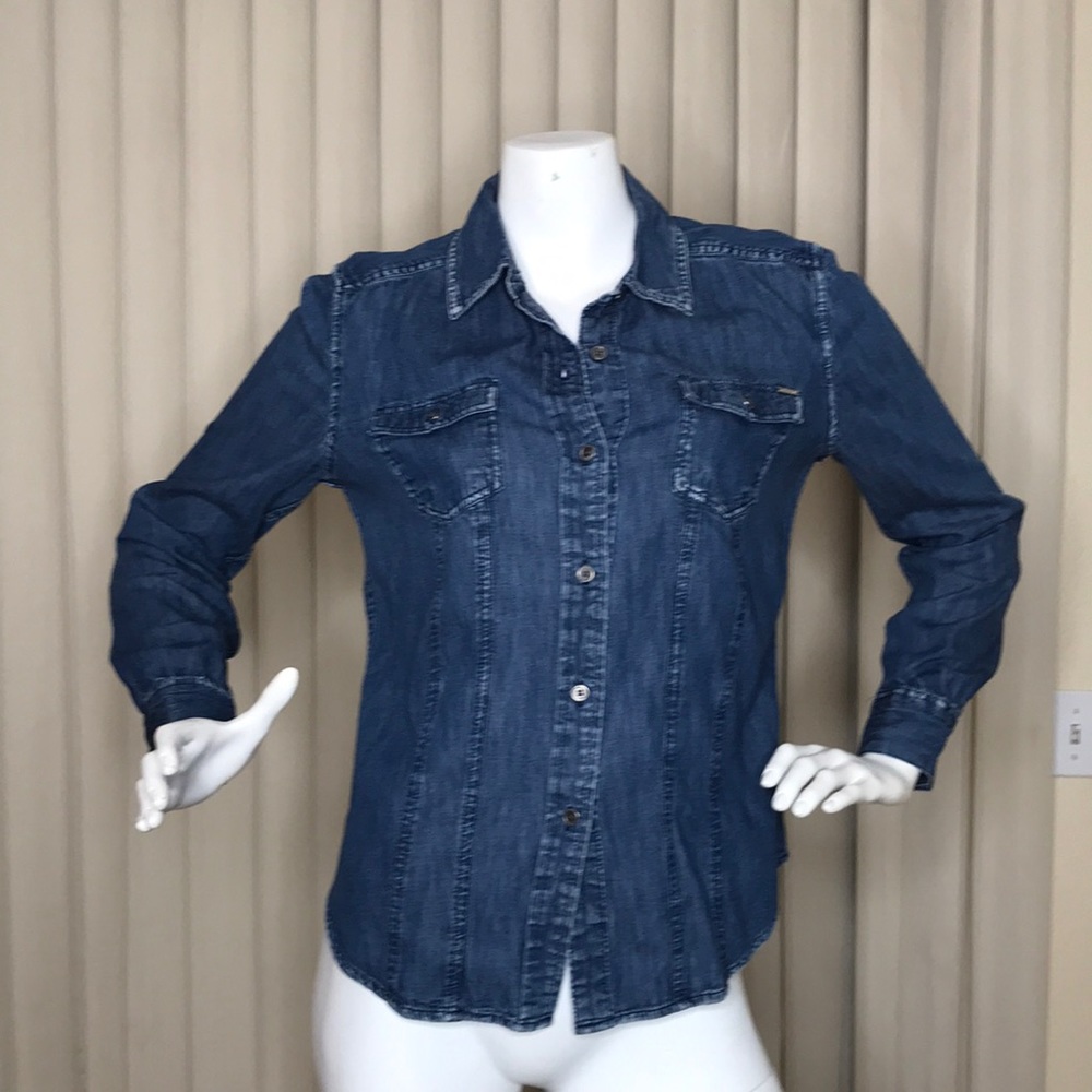 SOLD Calvin Klein denim button up shirt